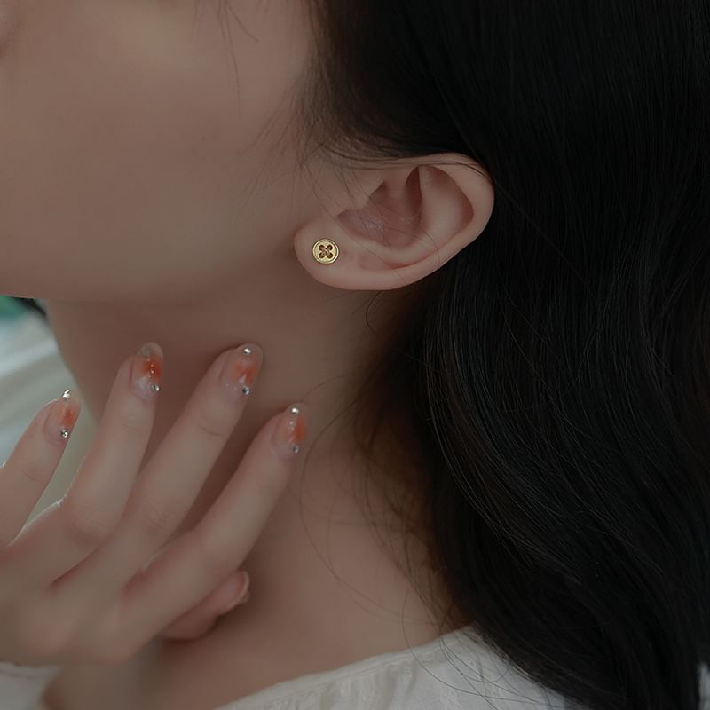 S925 Stud Earring Sterling Butterfly Silver