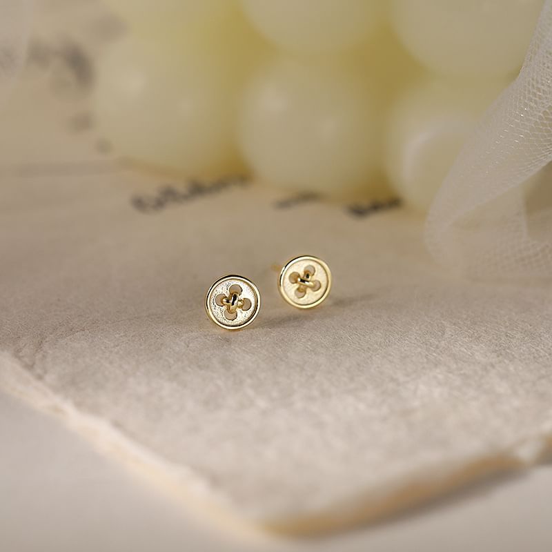 S925 Stud Earring Sterling Butterfly Silver