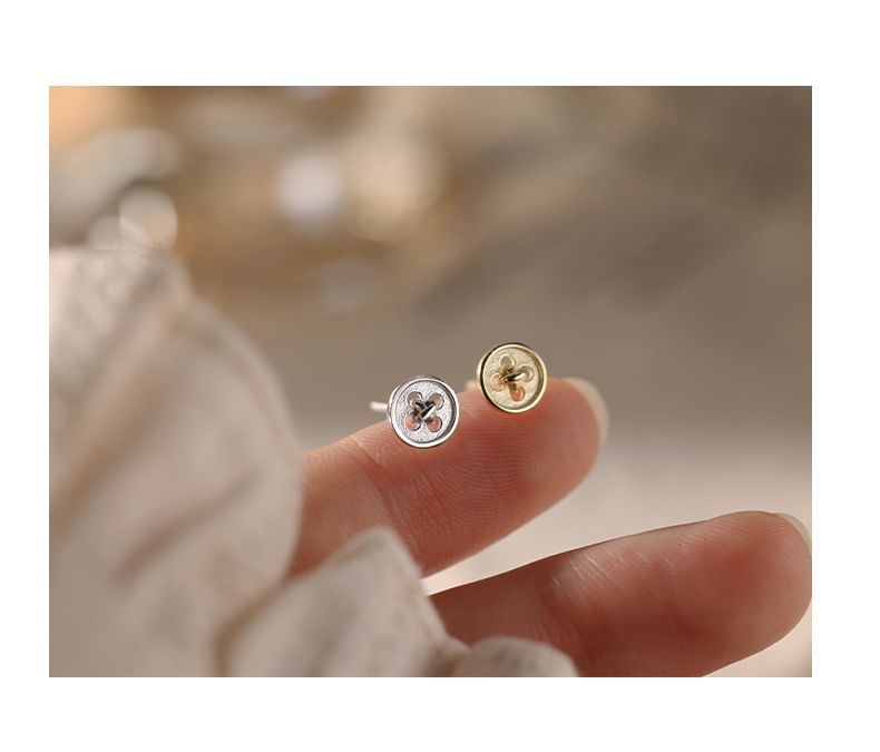 S925 Stud Earring Sterling Butterfly Silver