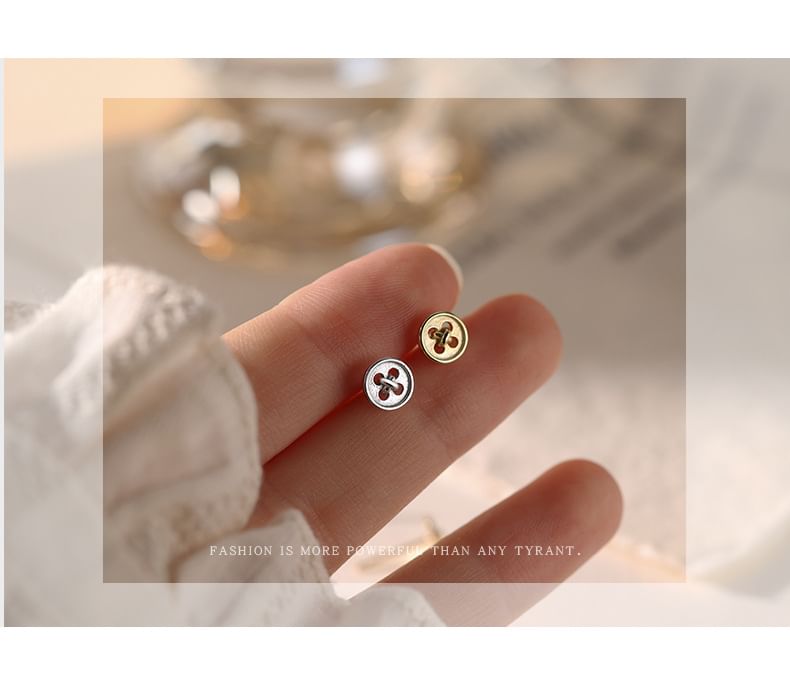 S925 Stud Earring Sterling Butterfly Silver