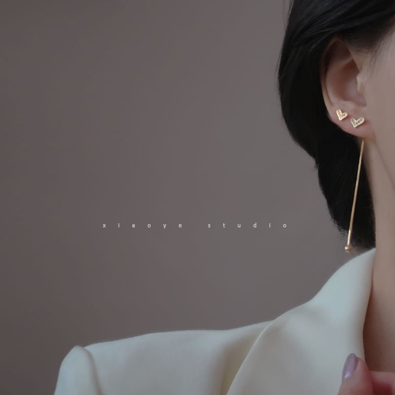 Alloy Dangle Earring Heart