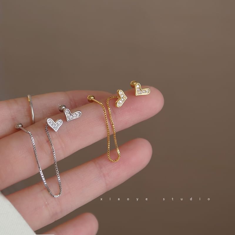 Alloy Dangle Earring Heart