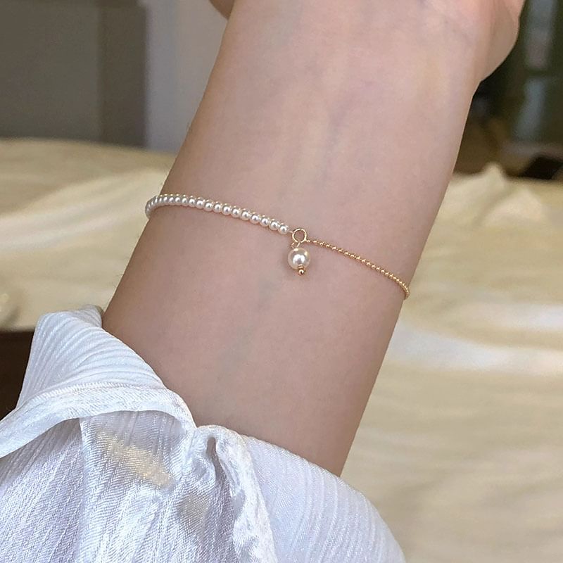 Alloy Faux Bracelet Pearl