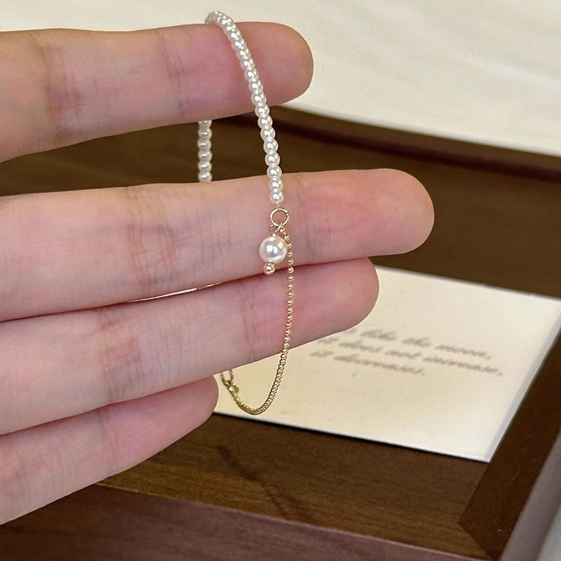 Alloy Faux Bracelet Pearl