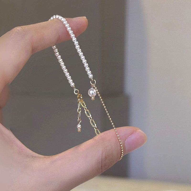 Alloy Faux Bracelet Pearl