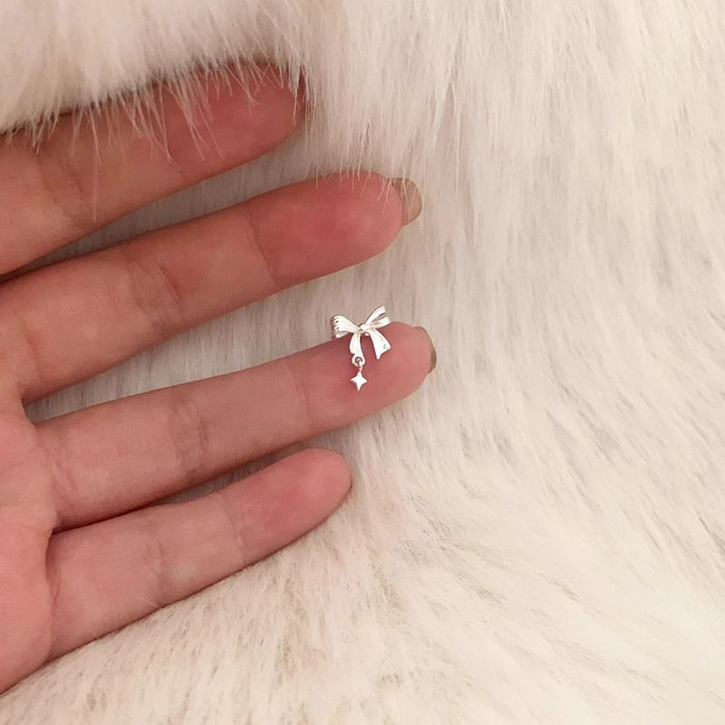 Drop Earring Alloy Bow