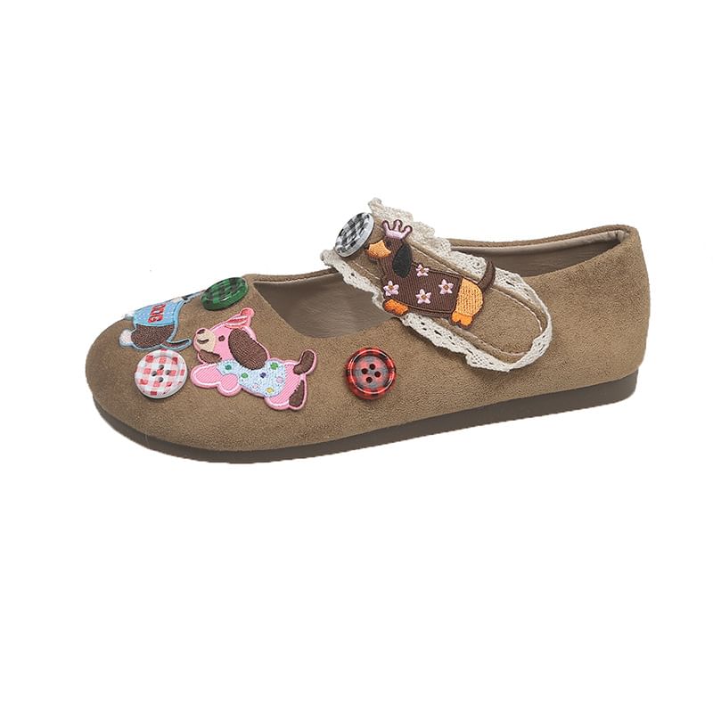 Jane Animal Mary Cartoon Shoes Applique