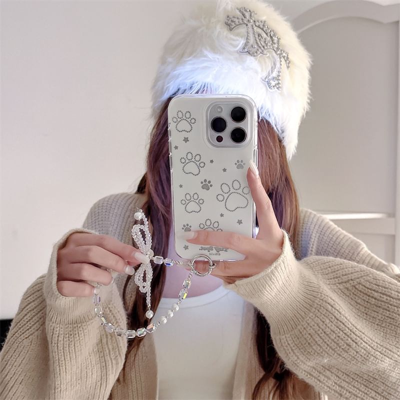 Set / Dog Case Phone Paw Strap