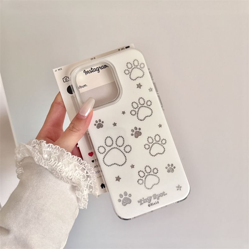 Set / Dog Case Phone Paw Strap