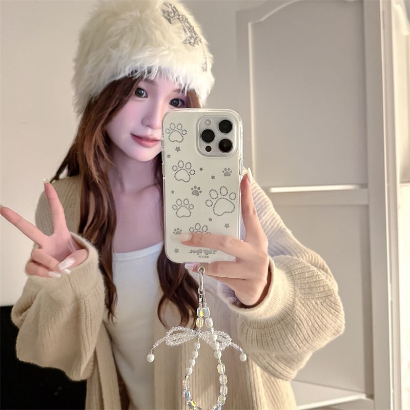 Set / Dog Case Phone Paw Strap