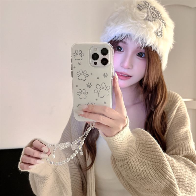 Set / Dog Case Phone Paw Strap