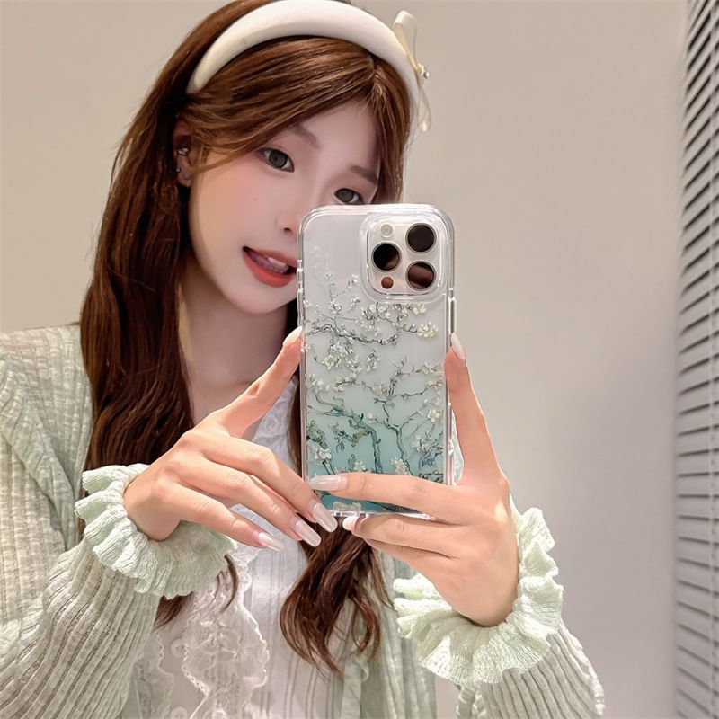 Phone Gradient Floral Case