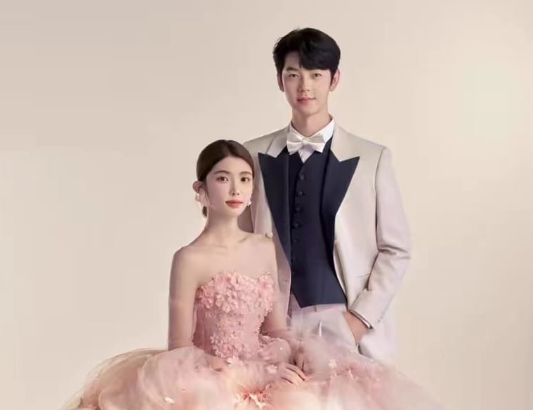 Strapless Lace Embroidered Wedding Ball Gown