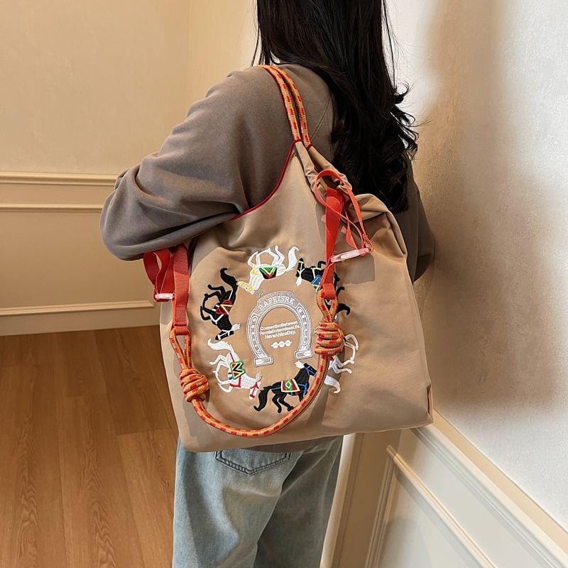 Crossbody Horse Bag Embroidered