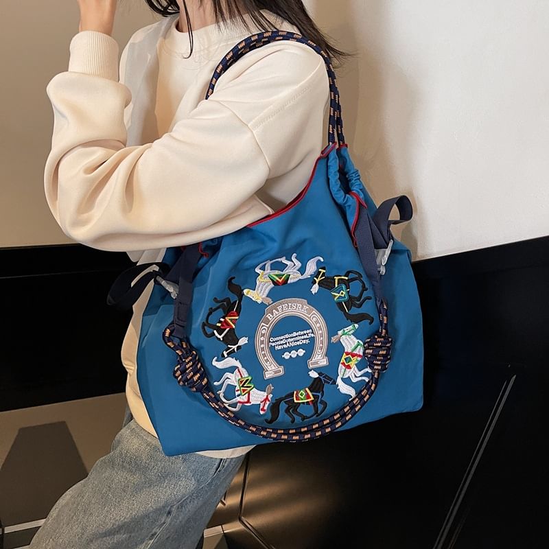 Crossbody Horse Bag Embroidered