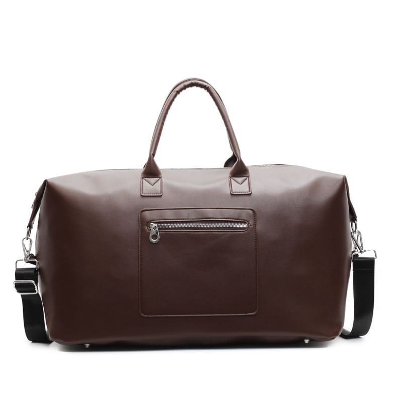 Leather Handle Crossbody Bag Faux Top