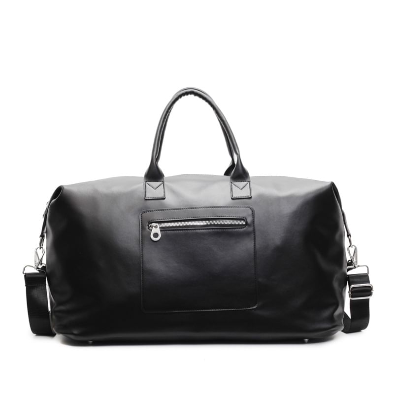 Leather Handle Crossbody Bag Faux Top