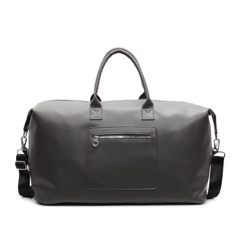 Leather Handle Crossbody Bag Faux Top