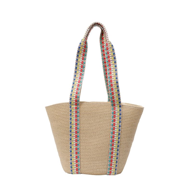Woven Pattern Tote Strap Bag