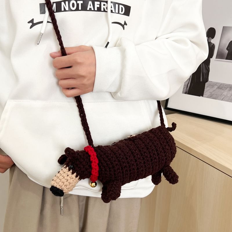 Bag Knit Dog Crossbody