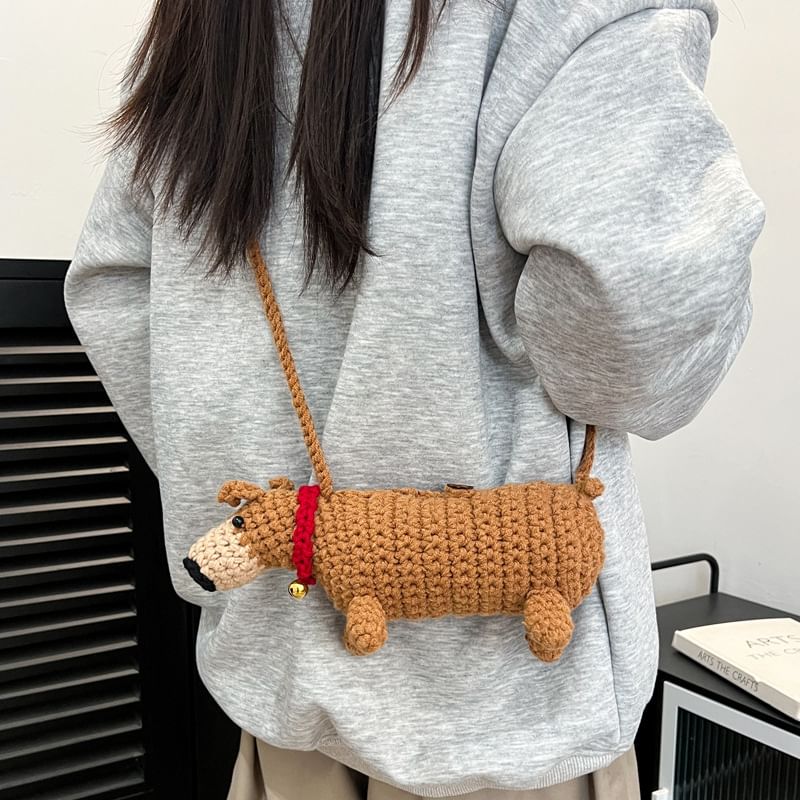 Bag Knit Dog Crossbody