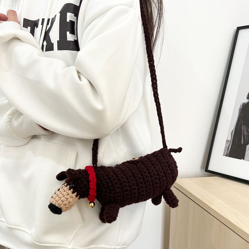 Bag Knit Dog Crossbody