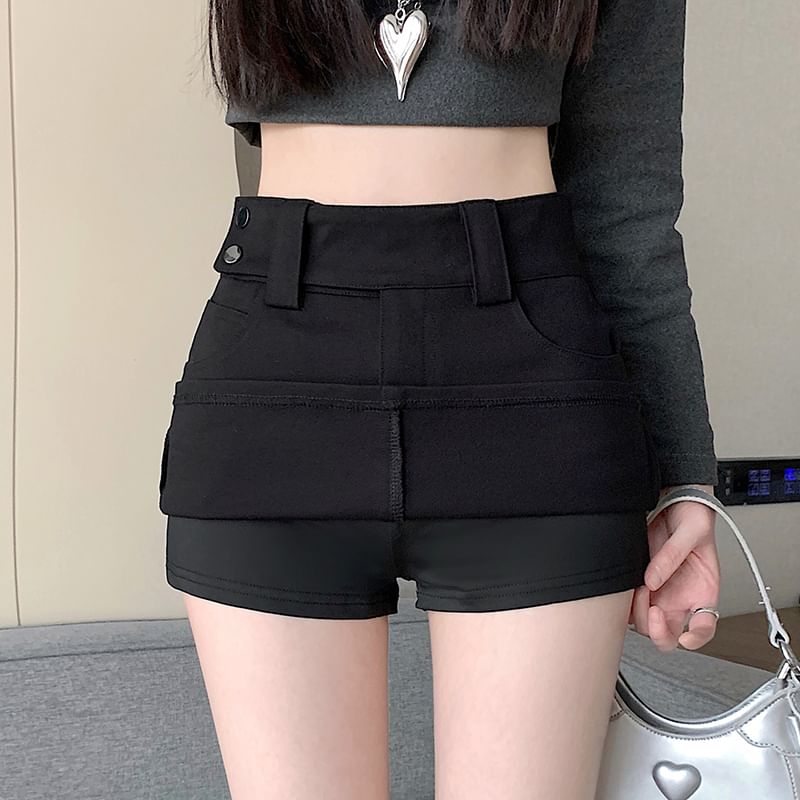 Plain Skort Waist High