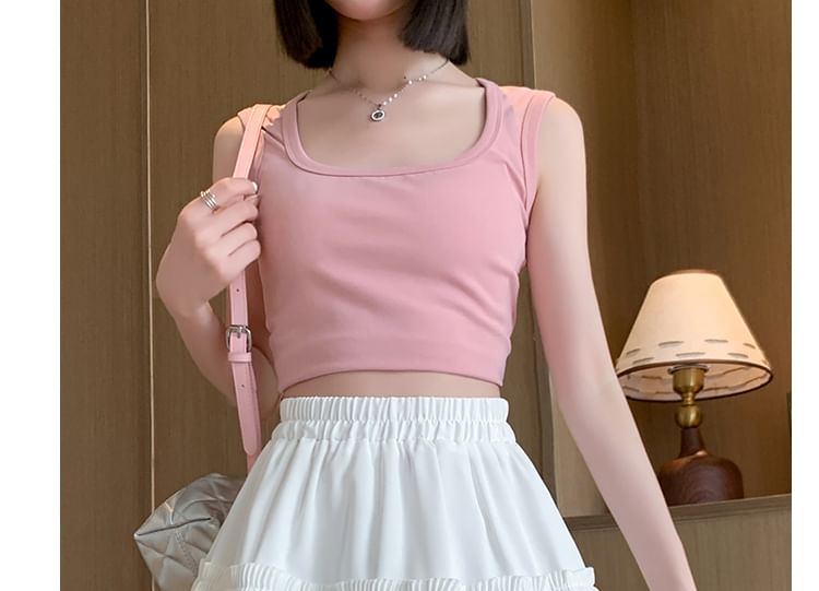 Waist A-Line Accordion Skirt Mini Elastic Pleated Plain Tiered