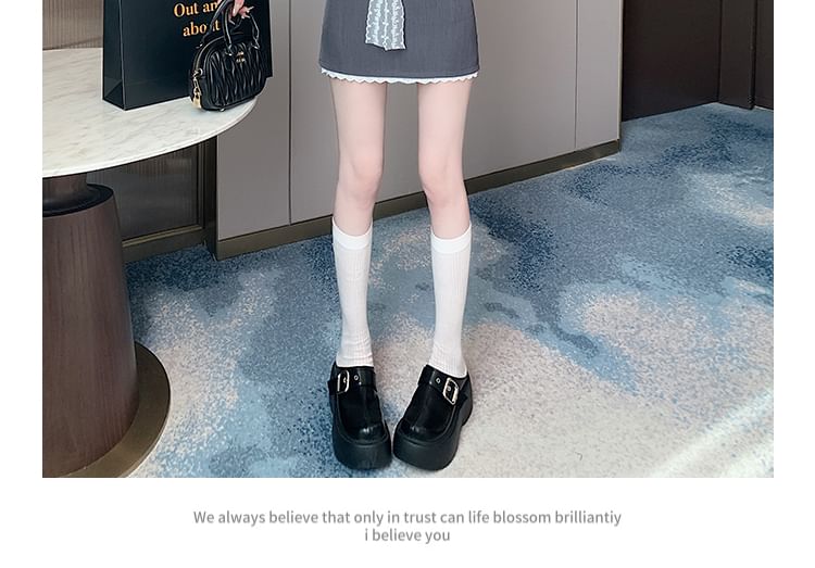 Waist Lace High Panel Skort