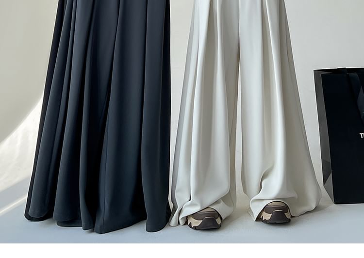 Pants Wide Dress Leg (Various High Designs) Plain Waist