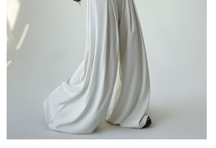 Pants Wide Dress Leg (Various High Designs) Plain Waist