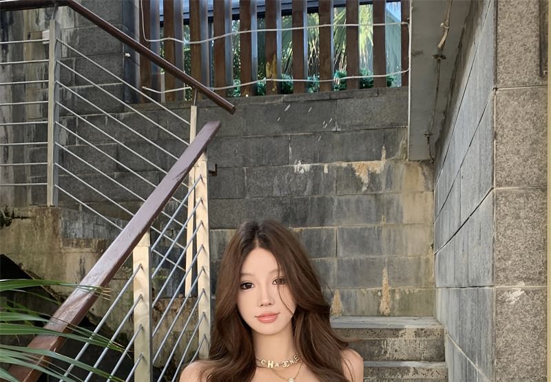 Tube Panel Lace Bow Top