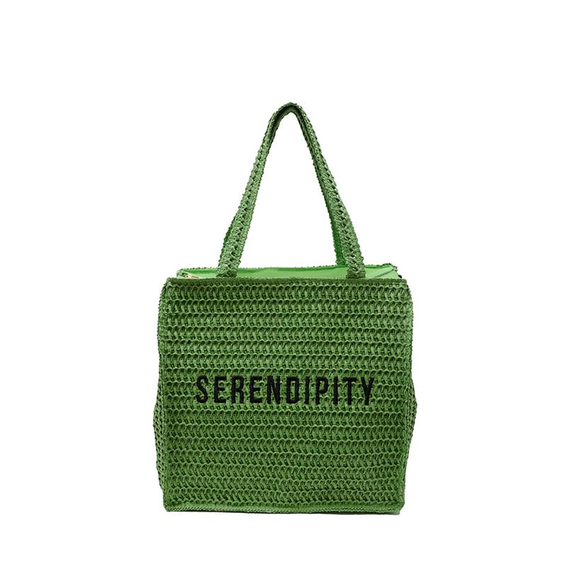 Lettering Tote Bag Woven