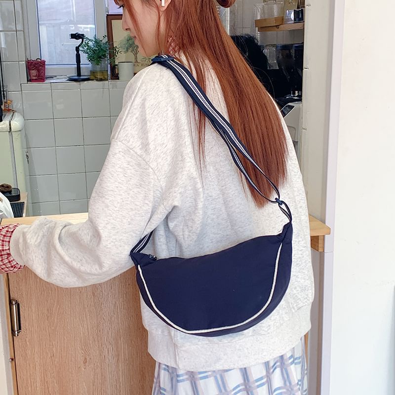 Striped Strap Bag Trim Crossbody Contrast