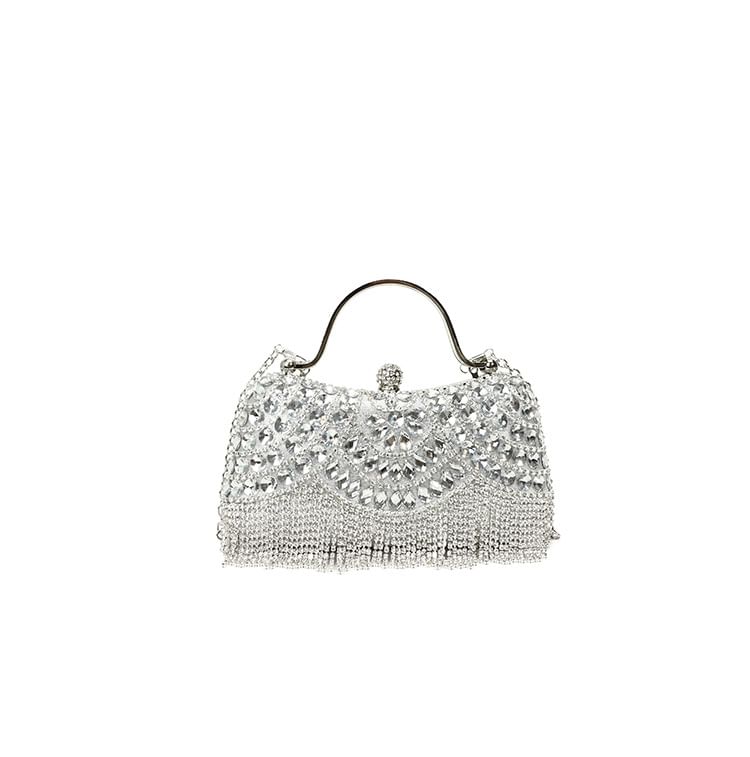 Chain Tasseled Bag Rhinestone Crossbody