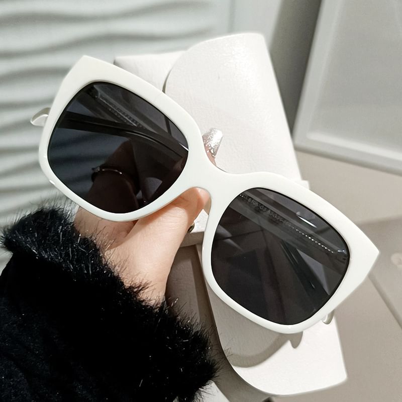 Square Sunglasses Plain Oversized