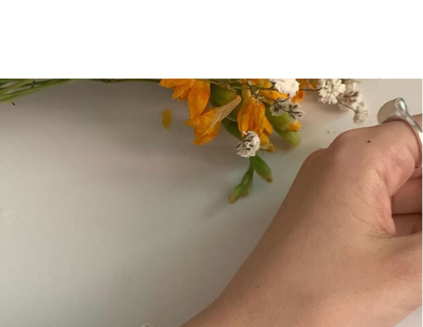 Silver Faux Pearl Beaded 925 Sterling Bracelet