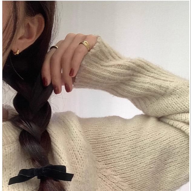 Earring Silver Sterling Glossy Hoop 925