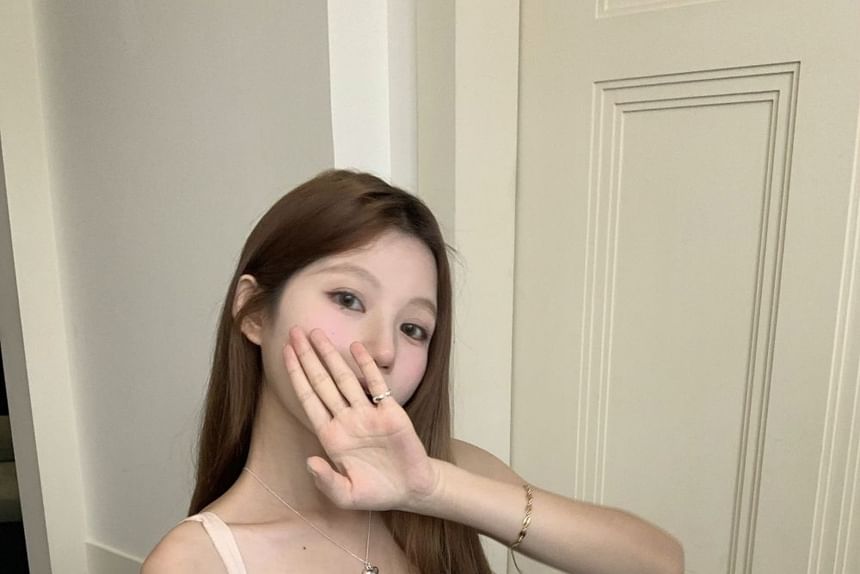 Asymmetrical Tube Top Plaid