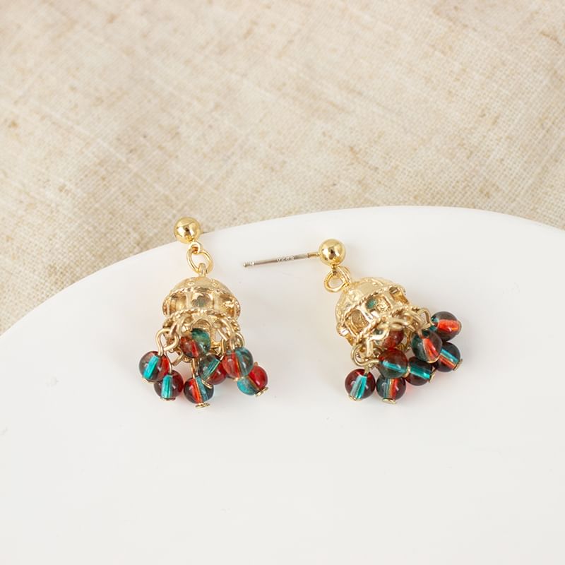 Beaded Earring Clip / Chandelier On