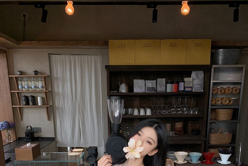 Halter Top Print Skirt Mini / Crop Neck