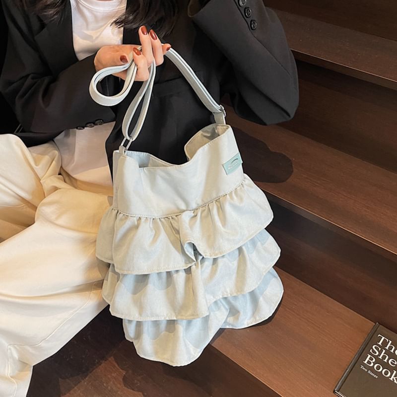 Bag Ruffle Plain Tote