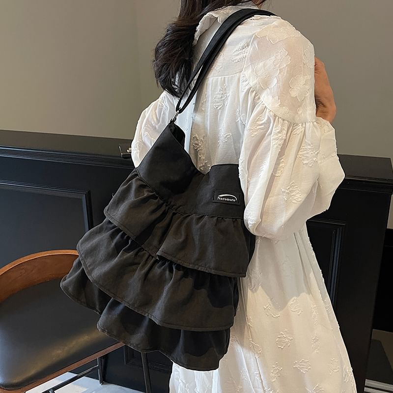 Bag Ruffle Plain Tote