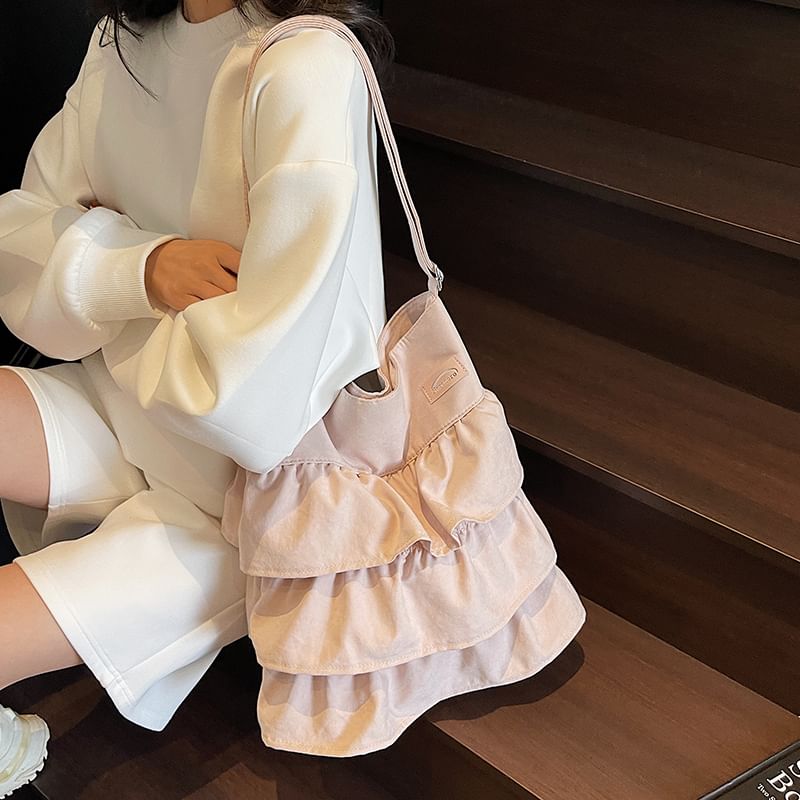 Bag Ruffle Plain Tote