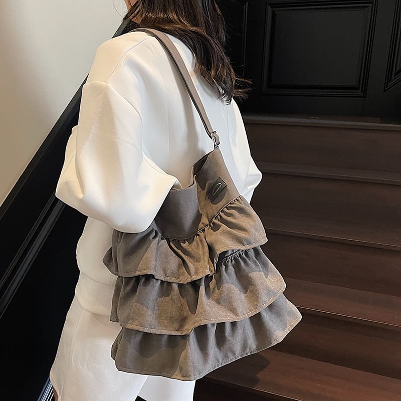 Bag Ruffle Plain Tote