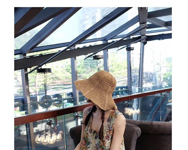 Plain Straw Sun Hat