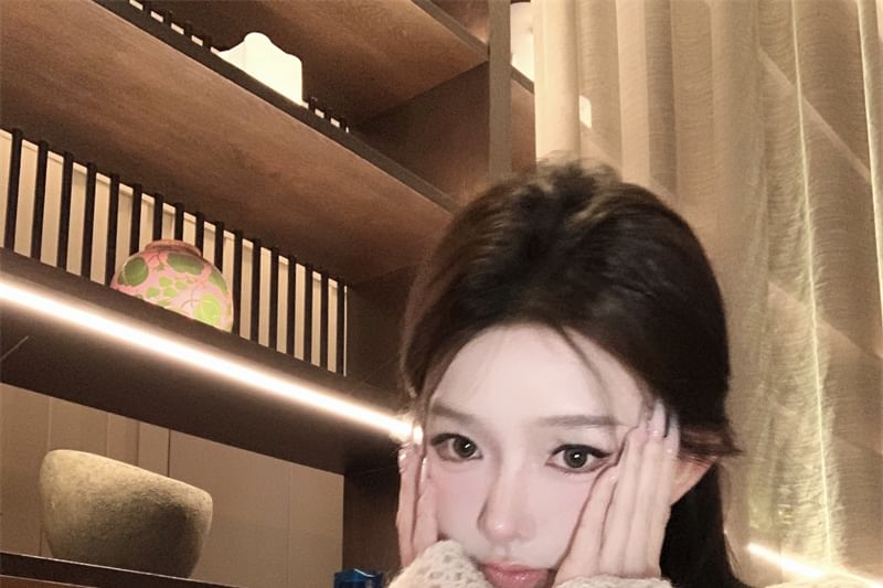 Plain V-Neck Flower Cardigan Dress Crochet Spaghetti / Strap Print Bodycon Mini