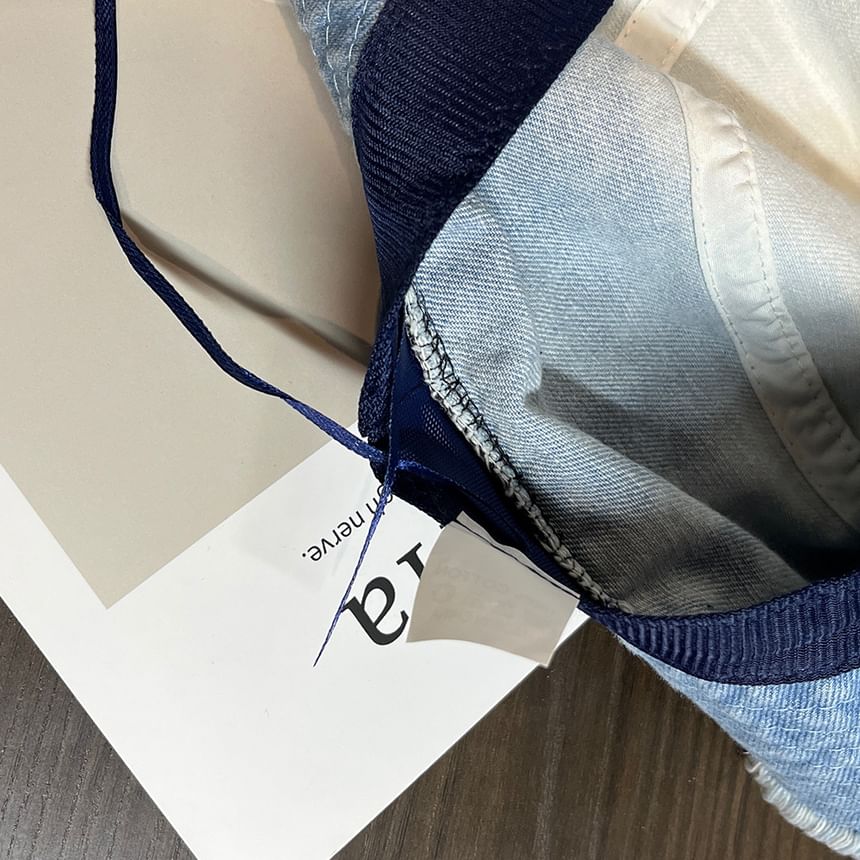 Distressed Denim Bucket Hat