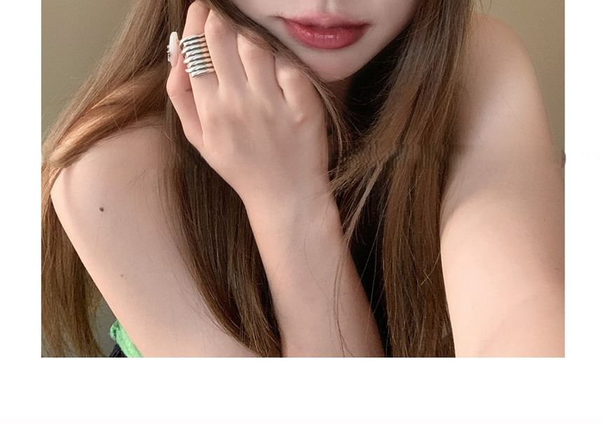 Floral Knit Bonnet Hat