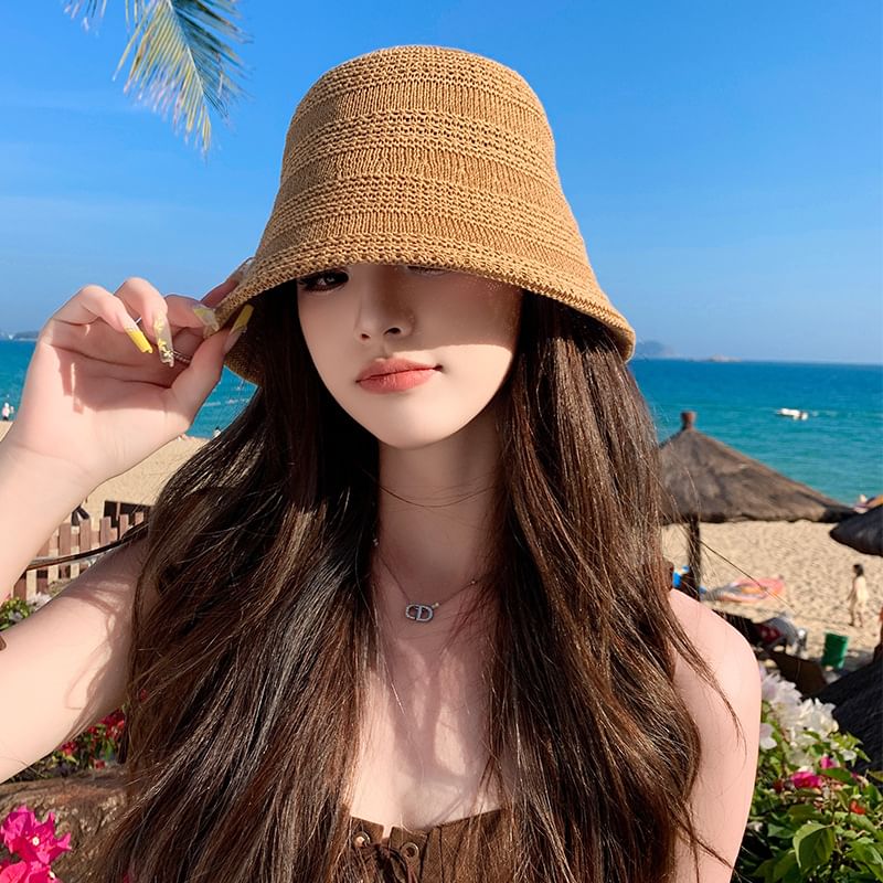 Cloche Hat Plain Straw